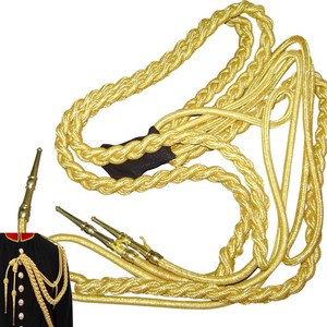 Aiguillette en cordon tressé doré pour la décoration de vêtements, design torsadé - Product Image 4