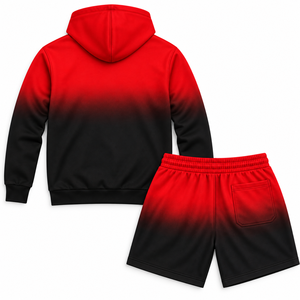 Conjunto de Sudadera con Capucha y Pantalones Cortos para Hombre AL RAFEEQ, Color Sólido, Chándal Informal, Transpirable, de Algodón, para Otoño - Product Image 4