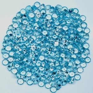 โทแพซสีฟ้าธรรมชาติ 5 มม. ทรงกลม เจียระไนทรงกลม คุณภาพสูง ราคาขายส่ง - Product Image 4
