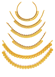 สร้อยคอทองคำแท้ 22k แบบยาว สไตล์อินเดียแบบดั้งเดิม ชุดเครื่องประดับเจ้าสาวแบบราณี พร้อมจี้ - Product Image 2