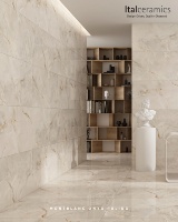 Carrelage en porcelaine effet onyx poli MONT BLANC ONYX PULIDO |   Carrelage de luxe aspect marbre blanc premium