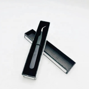 Boîte d'emballage personnalisée pince à cils pour bricolage pince à épiler à pointe en fibre à 45 degrés pince à cils - Product Image 2