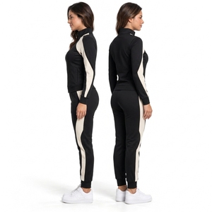 Custom <b>Women</b> Zipper Tracksuit Full Zip <b>Jacket</b> Jogger Pants Set Soft Fabric Breathable Construction Comfortable Fit Training - Product Image 5