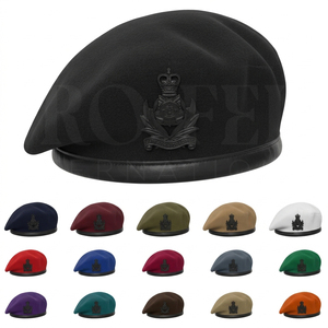 Premium Quality <b>Beret</b> Cap Classic Design Adjustable Size Comfortable Fabric Custom Hand made Embroidery Manufacturing Wholesale - Product Image 1