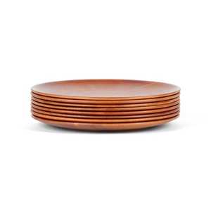 Wooden <b>Plates</b> Dishes for Business Gifts-Eco-Friendly <b>Disposable</b> Dinnerware Modern Design Shape Natural Wood Color Various Sizes - Product Image 3