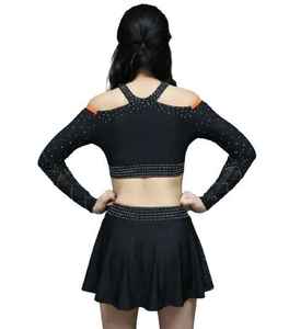 Nouveaux uniformes de cheerleading personnalisés respirants à manches longues pour adultes, imprimés, OEM, costumes de danse All Stars, ensemble 100% polyester - Product Image 2