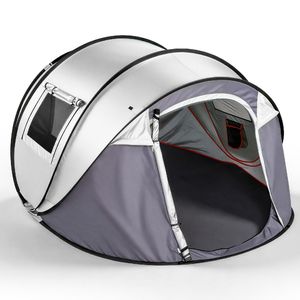 Tenda Pop-up a Strato Singolo per 4 Persone, Impermeabile, Tenda Familiare Istantanea con Tettoia Frontale, Design ad Apertura Automatica - Product Image 3