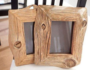 Wooden Photo <b>Frame</b> Natural Wood Color 4x6 Square Rotating Base Home Office Decoration Letterpress - Product Image 1