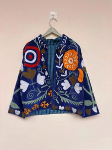 Best Selling Boho <b>Hippie</b> Suzani Velvet <b>Jacket</b> Handmade Winter Outerwear for Women Gift for Her - Product Image 1