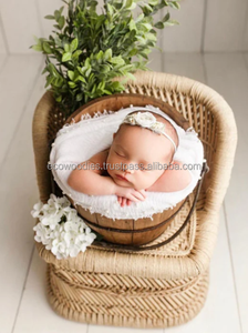Good Quality Cute Bamboo Modern Kids Chair Photography Prop for Newborn Babies Garden & Bedroom Use Infants Dining Chair - Product Image 4