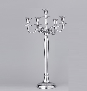 Candle Holder Candelabra Aluminum Brass Gold & Silver Five Arm <b>Table</b> <b>Top</b> Votive Christmas <b>Wedding</b> Home <b>Decoration</b> Hot Selling - Product Image 1