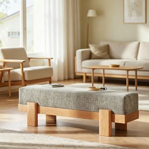 Panca moderna per soggiorno da 13,78 x 55,12 x 17,72 pollici - Product Image 4