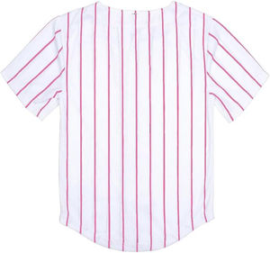 Maillots de baseball Heritage en tissu polyester traditionnel, avec texture authentique et coutures doubles renforcées. - Product Image 2