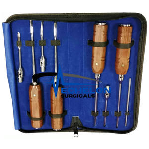 ชุดอุปกรณ์ยกฟันแบบเปลี่ยนได้สำหรับงานทันตกรรม 8 ชิ้น รุ่นใหม่ (แบบตรง, แบบโค้ง และแบบเว้า) ความยาว (แบบสั้นหรือแบบยาว) ทำจากสแตนเลส - Product Image 3