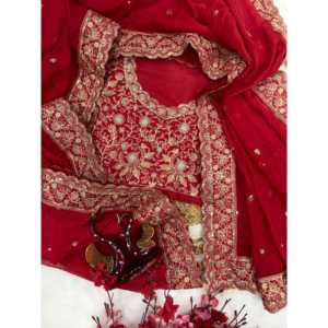 Sari pour femmes de créateur avec de magnifiques paillettes et des broderies en cordon - Product Image 4