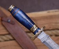 Nouvelle édition, couteau de chasse Damas fait main, manche en résine, meilleur couteau de collection à lame fixe, couteau de survie