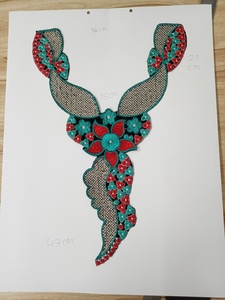 Custom Woven Embroidered <b>Sew</b>-<b>On</b> Neck <b>Patches</b> for Fashion Brands Personalized Embroidered Labels for Garment Home Textiles - Product Image 2