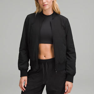 Blouson Bomber Femme Toutes Saisons Personnalisable Confortable Zippé Imperméable Broderie Logo Programmes de Marquage Commercial - Product Image 3