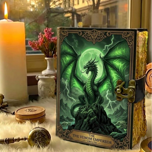 Diario de Cuero Vintage Hecho a Mano con Diseño de Dragón, Libro de Sombras Wiccano, Grimorio, Diario de Escritura, Cuero Genuino, Regalo - Product Image 4