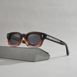Lunettes de soleil ovales tendance Y2K unisexe, monture étroite, verres rétro avec rivets diamant, verres colorés teintés, style mode - Product Image 3