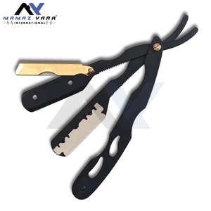 Premium Stainless Steel Barber Swing Lock Shavette Cut Throat Straight Edge <b>Razor</b> Men Women Facial <b>Bikini</b> Underarm Shaving - Product Image 2