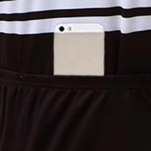 Conjunto de Jersey y Pantalones Cortos de Ciclismo para Hombre, Diseño a Rayas Blancas y Negras, Secado Rápido, Resistente al Viento, Uniforme para Ciclismo de Carretera - Product Image 6