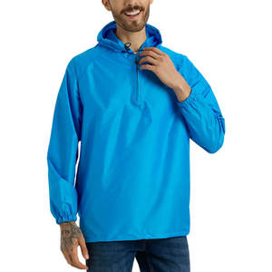 <b>Men</b> High Quality Hooded Windbreaker <b>Jacket</b> Waterproof Quick Dry Breathable Lightweight Casual Outdoor Comfortable Regular Fit - Product Image 1