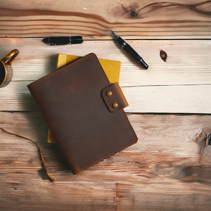 Factory Wholesale Direct High Quality Soft <b>Leather</b> Cover <b>Refillable</b> Journal With Pen Loop Customized Printing <b>Leather</b> Bookcover - Product Image 4