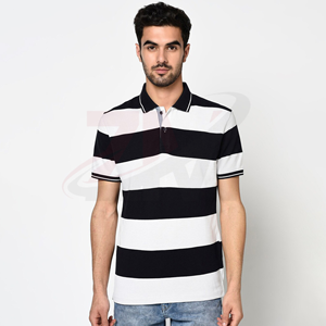 Polo personalizado para hombre, 100% algodón tejido, corte regular, manga corta, logotipo impreso por transferencia térmica, estilo hip hop. - Product Image 1