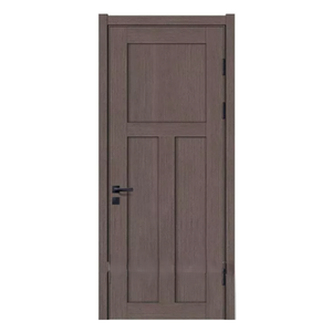 Midcentury Modern Wood Waterproof Solid MDF Doors PVC Film Prehung <b>Swing</b> Open Style <b>Bedroom</b> Home Doors 3-Year Warranty - Product Image 1