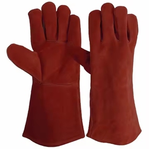 Gants de sécurité en cuir de vachette pleine fleur haute performance, résistants à l'abrasion et à la chaleur, pour une durabilité accrue lors du soudage et la protection personnelle - Product Image 5