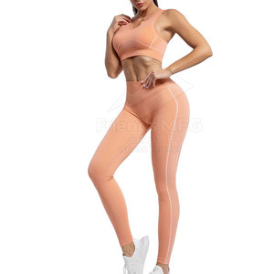 Conjunto de Yoga para Mujer, Estilo Único, Cómodo, Superventas, Diseño Sólido, Transpirable, Ecológico, Ligero, de 2 Piezas - Product Image 2