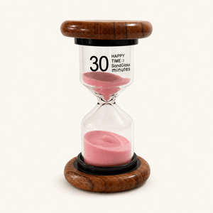 Sand <b>Timer</b> 30 Minute | Indian Rosewood <b>Hourglass</b> <b>Timer</b> Premium Wooden Sand Clock for Home Office Study Desk Decor Gifts Handmade - Product Image 1