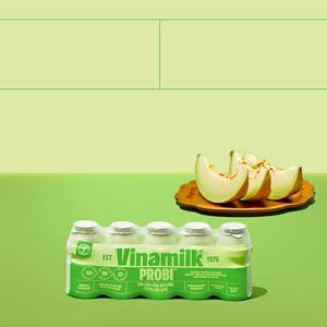 Vinamilk-Bebida probiótica/Beber yogur-Sabor melón-65ml x 50 botellas por caja - Product Image 1