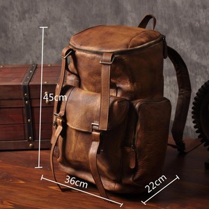 Grand sac de voyage en cuir léger et personnalisable, sac à dos imperméable et tendance pour femme, sacs à dos personnalisables pour femmes - Product Image 5