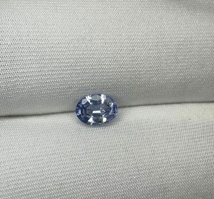 Zafiro Azul Natural Sin Calentar, Corte Ovalado, 0.70 Quilates, 6.30x4.70MM, Gema de las Minas de Ceilán, Sri Lanka, para Joyería - Product Image 1