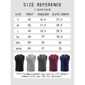 Débardeurs sans manches pour hommes de haute qualité, noirs, col rond, coton et polyester, pour la gym et le fitness, 220 g/m², débardeurs décontractés pour garçons - Product Image 6