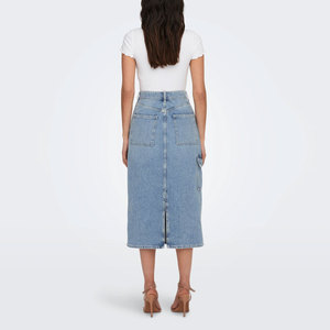 Regular Fit Midi Women Denim Skirts Available In Custom Color Custom Digital Printed Logo Women Denim Skirts - Product Image 1