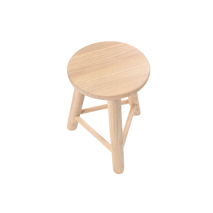 Tabouret rond en bois, banc ottoman, style scandinave, style farmhouse, pour la maison, le jardin, l'entrée - Product Image 2