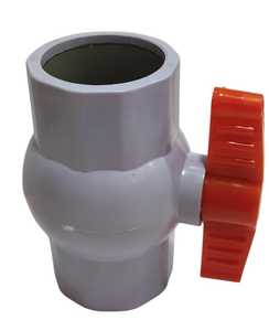 Vanne en plastique Nirmit à poignée courte, commande manuelle, personnalisable OEM pour le contrôle de l'eau d'irrigation, joint en EPDM, 100 psi - Product Image 1