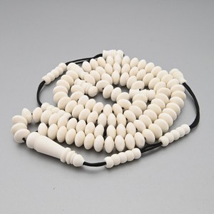 Tasbih y Misbaha Shadhili de 100 cuentas de hueso ecológicas hechas a mano, cuentas de oración modernas - Product Image 1