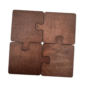 แผ่นรองแก้วไม้คุณภาพสูง ทนความร้อน แผ่นรองหม้อไม้ดีไซน์สร้างสรรค์ - Product Image 4