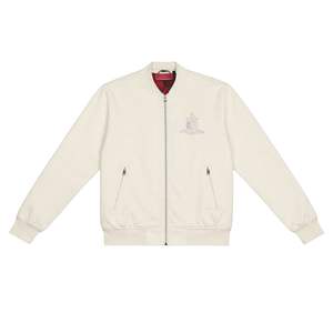 Chaqueta Bomber de Gamuza Vegana Kappa Alpha Psi Tonal Kream, Ropa de Fraternidad Griega con Comodidad Premium y Estilo Moderno - Product Image 4
