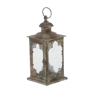 Premium Iron Lantern Stand for Home Candle Decoration Indoor Outdoor <b>Table</b> Display and Sophisticated Lighting Accent - Product Image 3