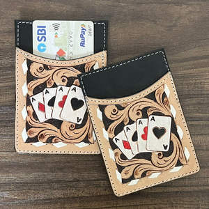 เคสใส่บัตรหนังวัวสำหรับทุกเพศ, กระเป๋าเงินสำหรับ2025หนังวัวเอซดีไซน์การ์ดที่ใส่บัตรขนาดเล็กน่ารักสำหรับทุกเพศ - Product Image 5