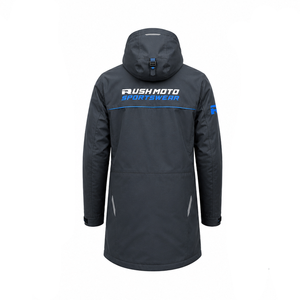 Parkas légers réversibles respirants à capuche en toile, vestes longues confortables, manteaux d'hiver décontractés pour hommes - Product Image 6