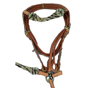 Juego de Riendas de montar occidentales de caballo de cuero DD de alta calidad-Colores surtidos duraderos Nuevo cuello de pecho de puesto de cabeza ecuestre mejorado - Product Image 1
