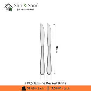 Cubiertos de acero inoxidable Jasmine Utensilios Premium para uso diario - Product Image 3