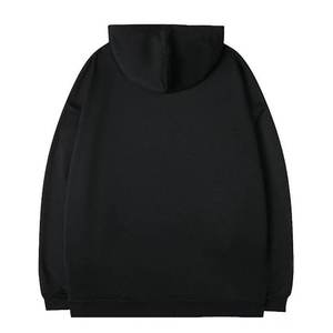 Sweat-shirt à capuche pour homme grande taille, hiver, molleton épais, coton, avec cordon de serrage, coupe oversize, personnalisable avec logo, 100% coton - Product Image 3