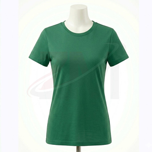 T-shirt en coton, tissu extensible, respirant, toucher doux, décontracté, coupe ajustée, tendance, vêtement de mode quotidien pour l'été - Product Image 5